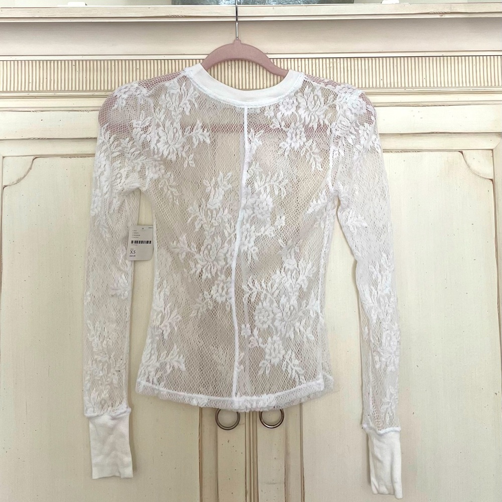 BNWT - Free People Lace Long Sleeve